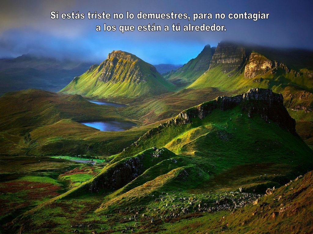 Si estás triste no lo demuestres, para no contagiar