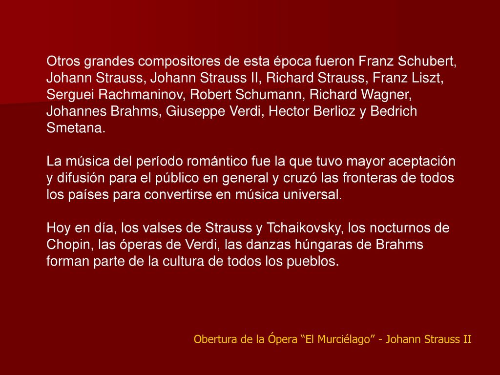 Obertura de la Ópera El Murciélago - Johann Strauss II