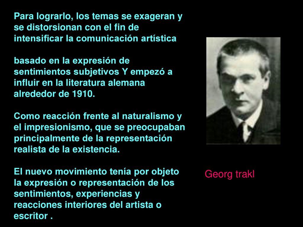 Para lograrlo, los temas se exageran y se distorsionan con el fin de intensificar la comunicación artística