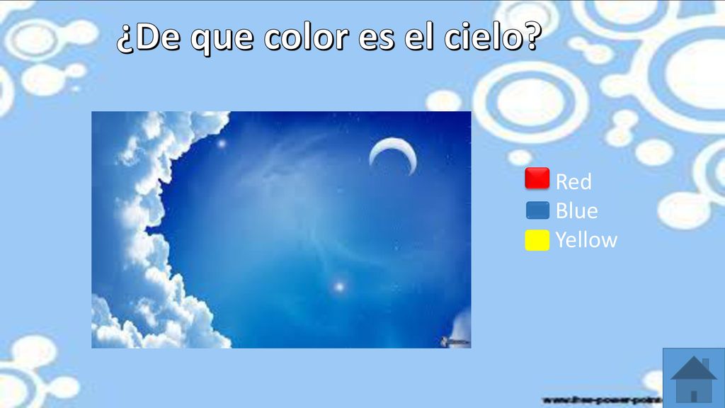 ¿De que color es el cielo