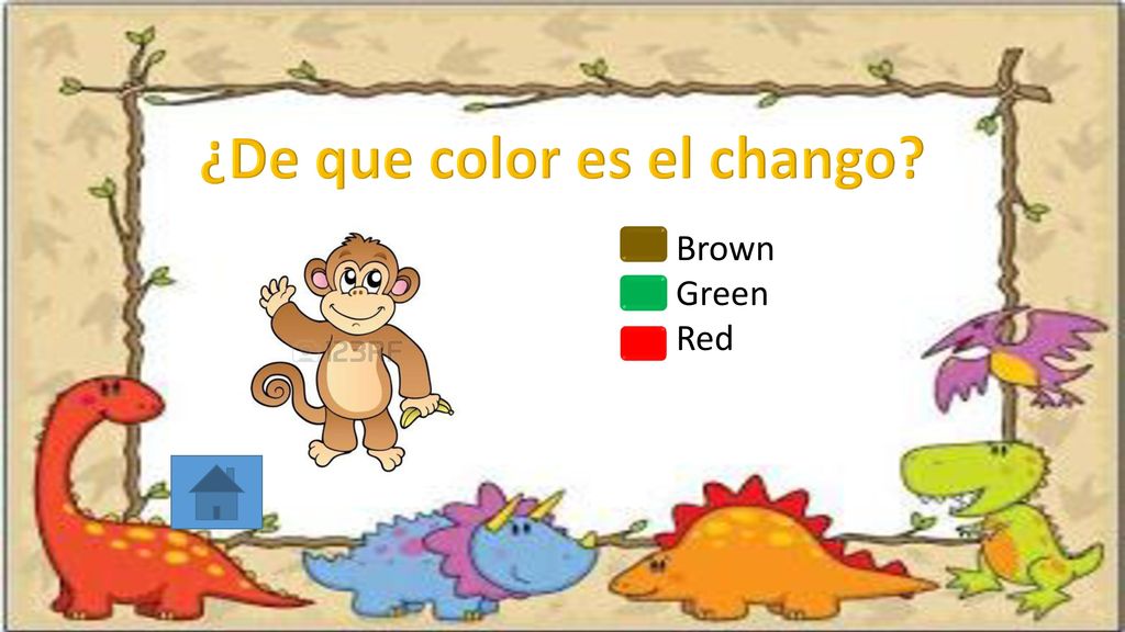 ¿De que color es el chango