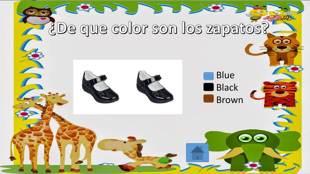 ¿De que color son los zapatos