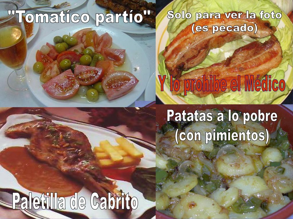 Tomatíco partío Solo para ver la foto. (es pecado) Y lo prohibe el Médico. Patatas a lo pobre.