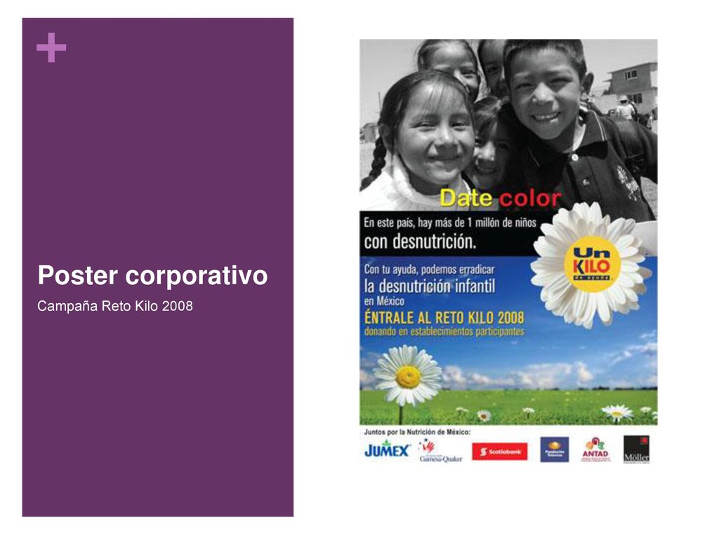Poster corporativo Campaña Reto Kilo 2008