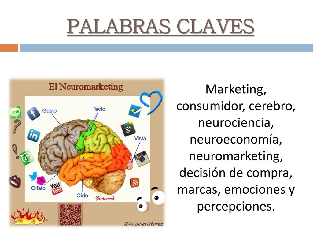 PALABRAS CLAVES Marketing, consumidor, cerebro, neurociencia, neuroeconomía, neuromarketing, decisión de compra, marcas, emociones y percepciones.