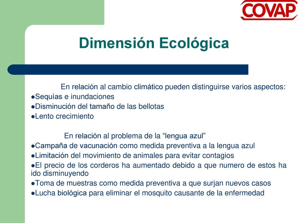 Dimensión Ecológica En relación al cambio climático pueden distinguirse varios aspectos: Sequías e inundaciones.