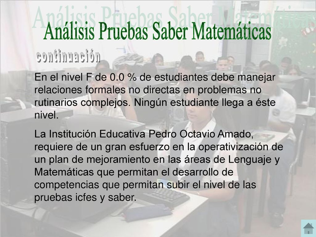 Análisis Pruebas Saber Matemáticas