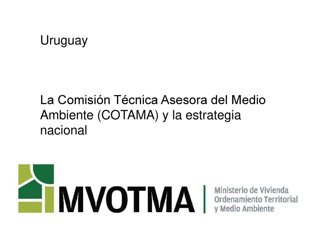 Uruguay La Comisión Técnica Asesora del Medio Ambiente (COTAMA) y la estrategia nacional
