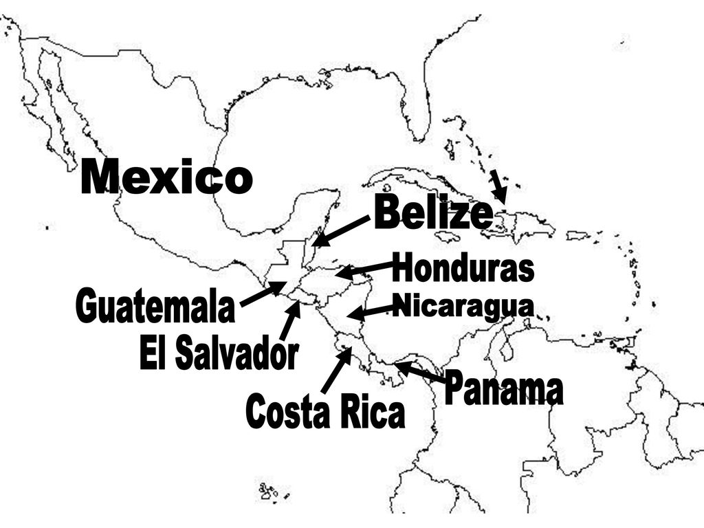Mexico Belize Honduras Guatemala Nicaragua El Salvador Panama Costa Rica