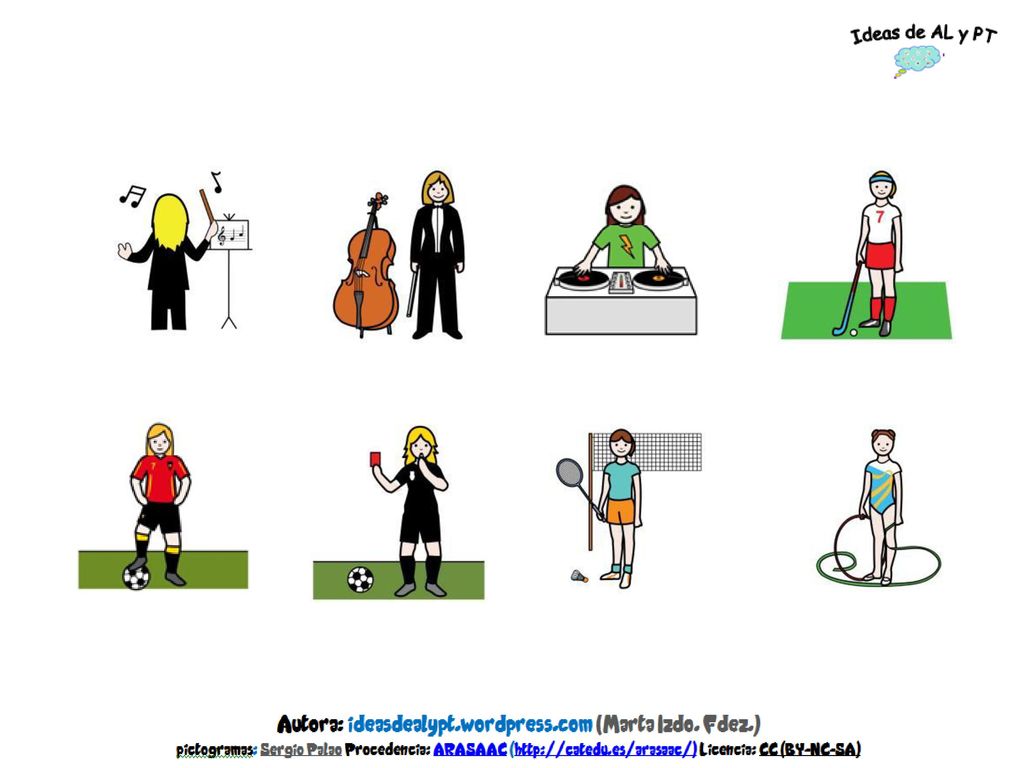 DIRECTORA DE ORQUESTA MÚSICA DJ (DISC JOCKEY) GOLFISTA FUTBOLISTA ARBITRO TENISTA GIMNASTA