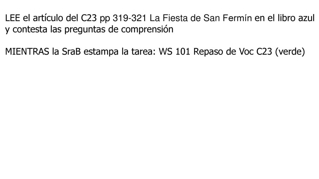 LEE el artículo del C23 pp La Fiesta de San Fermín en el libro azul
