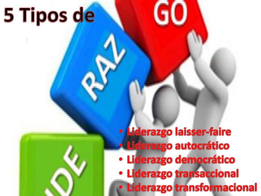5 Tipos de Liderazgo laisser-faire Liderazgo autocrático
