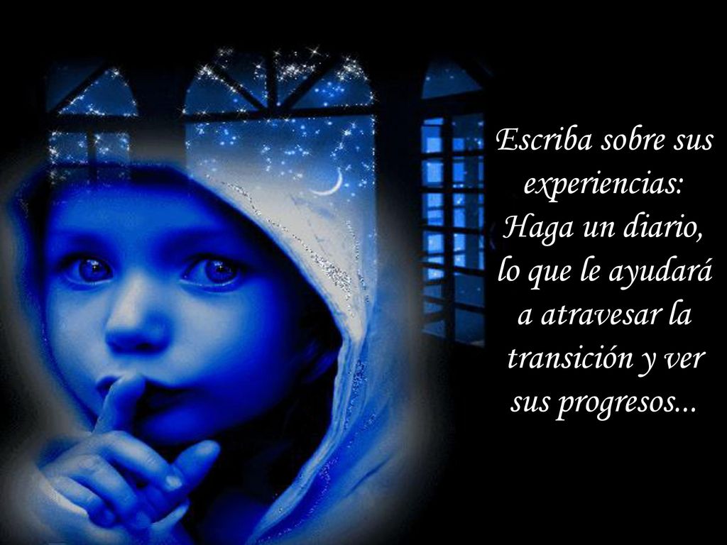 Escriba sobre sus experiencias: Haga un diario, lo que le ayudará a atravesar la transición y ver sus progresos...