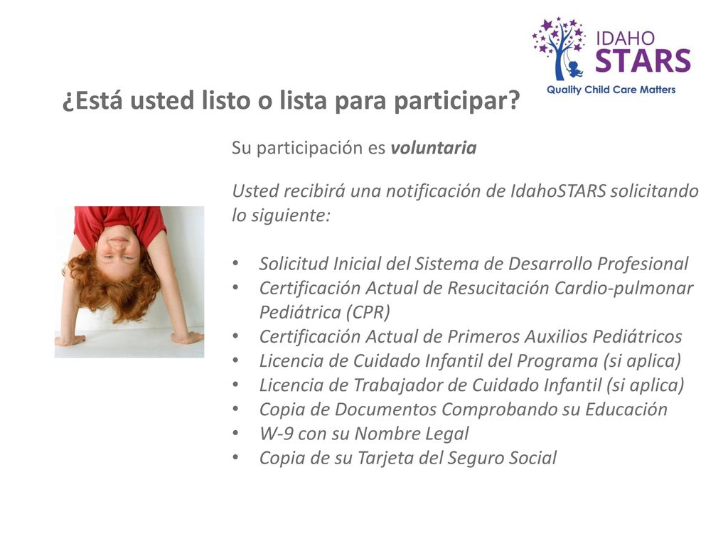 ¿Está usted listo o lista para participar