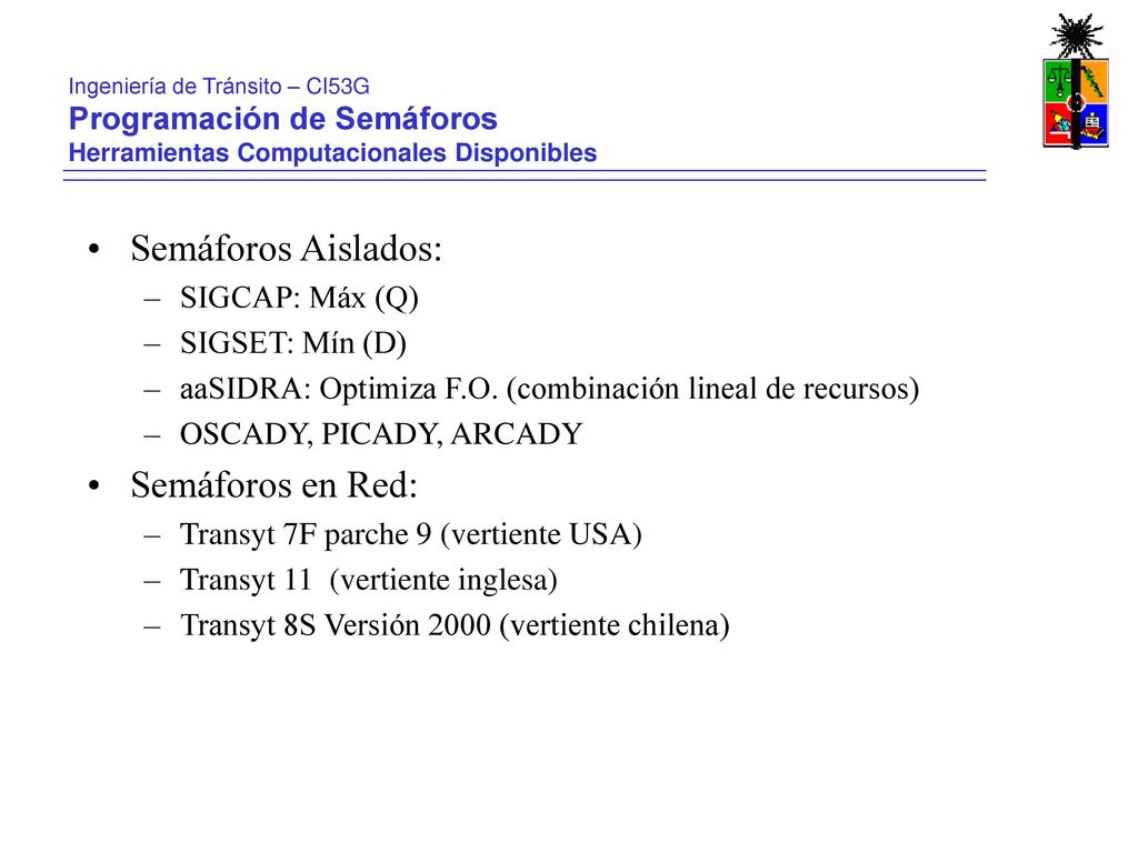 Semáforos Aislados: Semáforos en Red: Programación de Semáforos