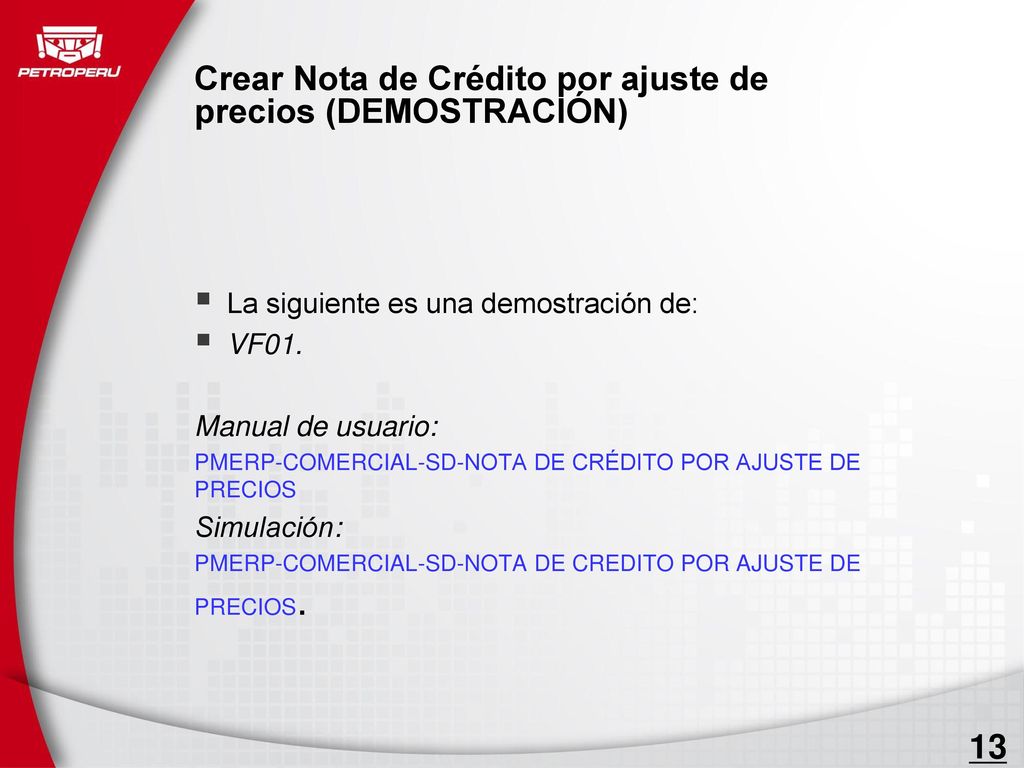 Crear Nota de Crédito por ajuste de precios (DEMOSTRACIÓN)
