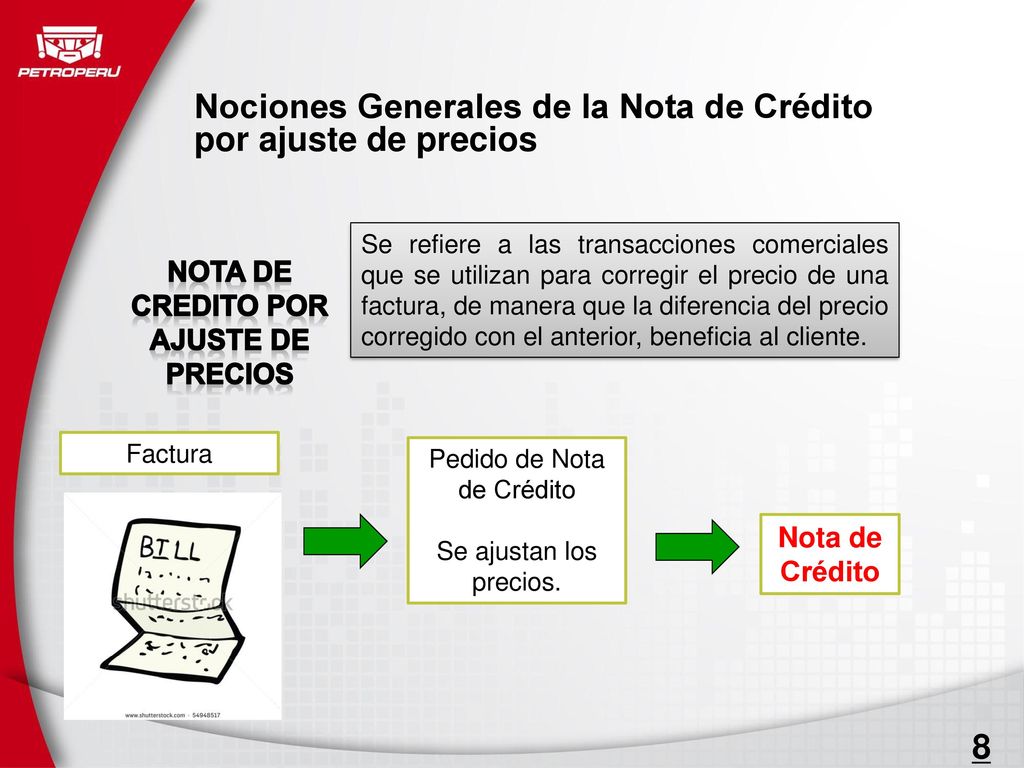 Nociones Generales de la Nota de Crédito por ajuste de precios