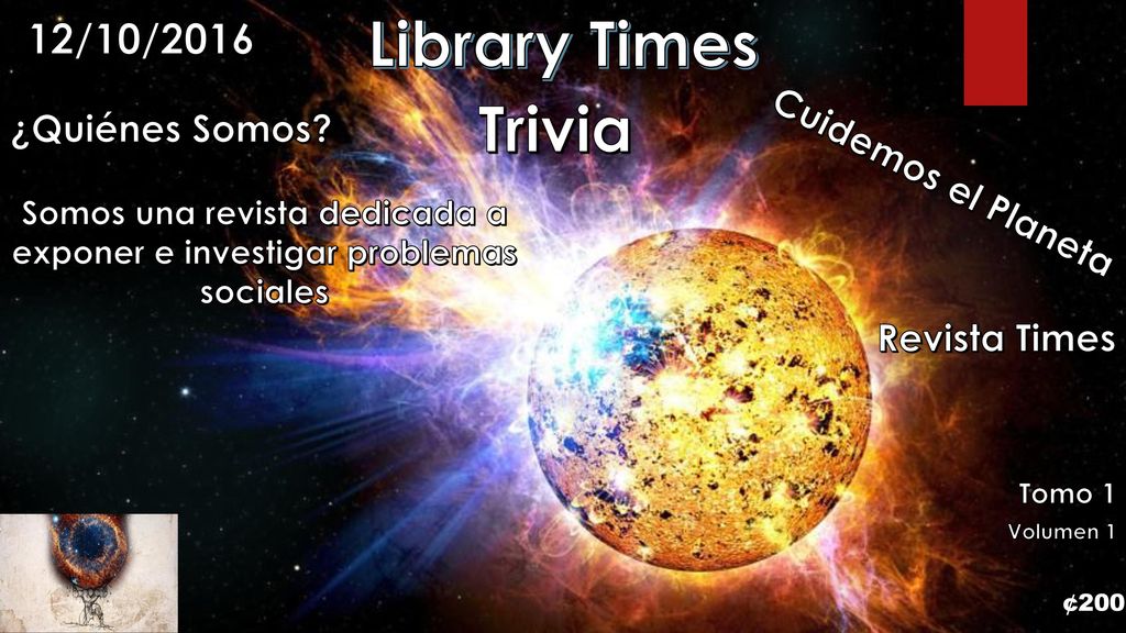 Somos una revista dedicada a exponer e investigar problemas sociales