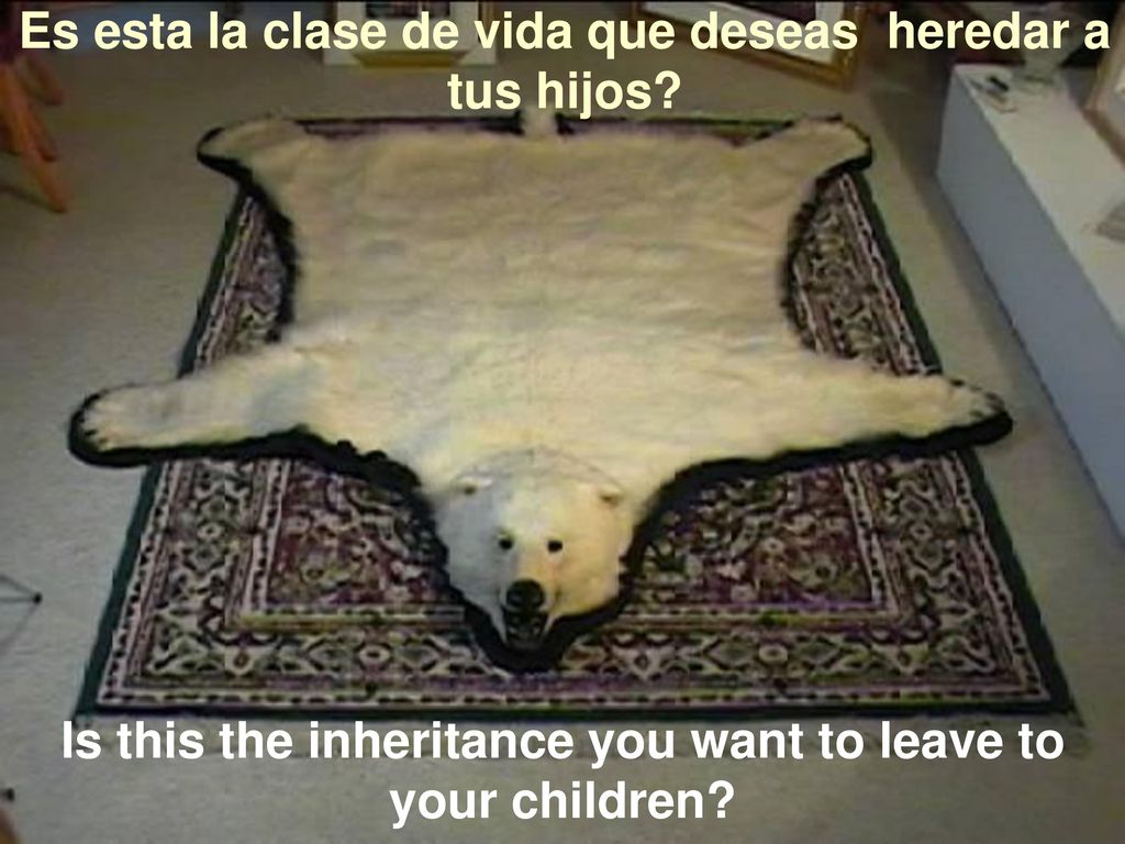 Es esta la clase de vida que deseas heredar a tus hijos
