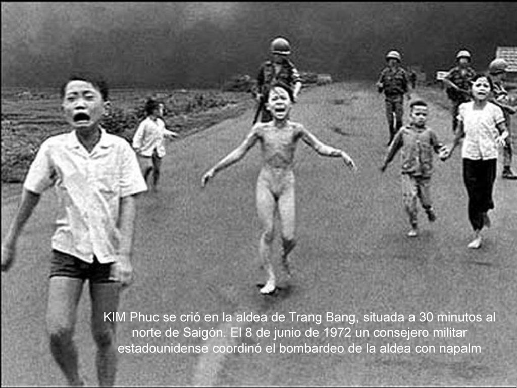KIM Phuc se crió en la aldea de Trang Bang, situada a 30 minutos al norte de Saigón.