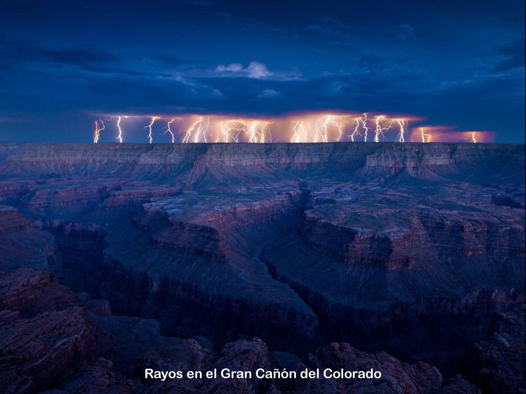 Rayos en el Gran Cañón del Colorado