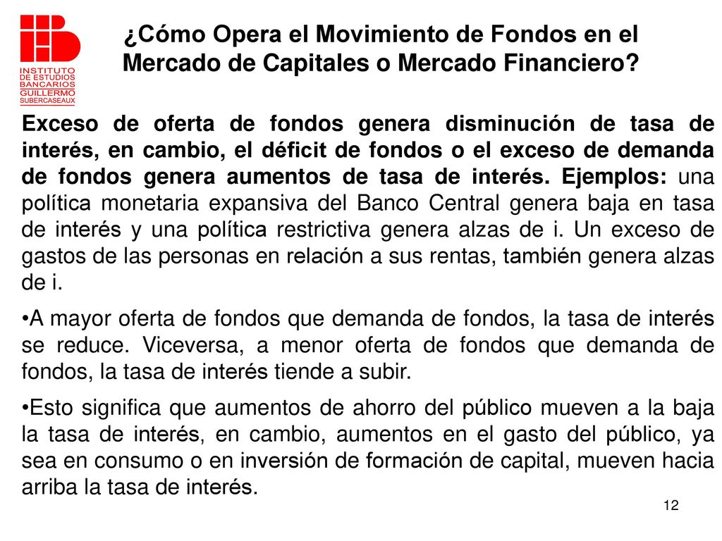 ¿Cómo Opera el Movimiento de Fondos en el Mercado de Capitales o Mercado Financiero