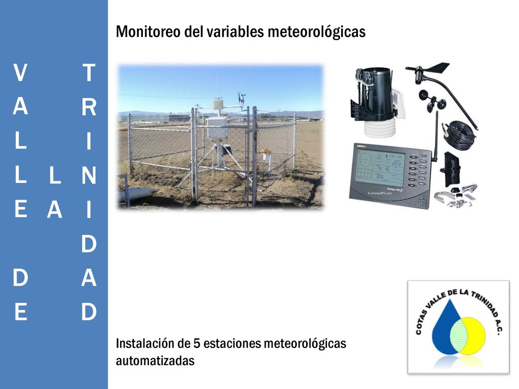 VALLE DE LA TRINIDAD Monitoreo del variables meteorológicas