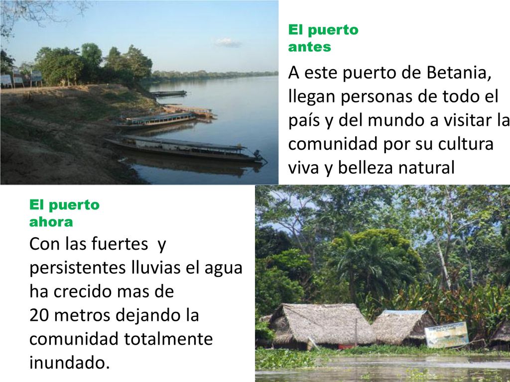 Con las fuertes y persistentes lluvias el agua ha crecido mas de