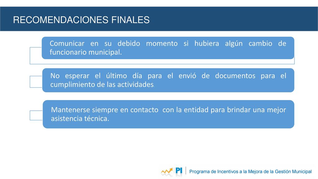 Programa de Incentivos a la Mejora de la Gestión Municipal