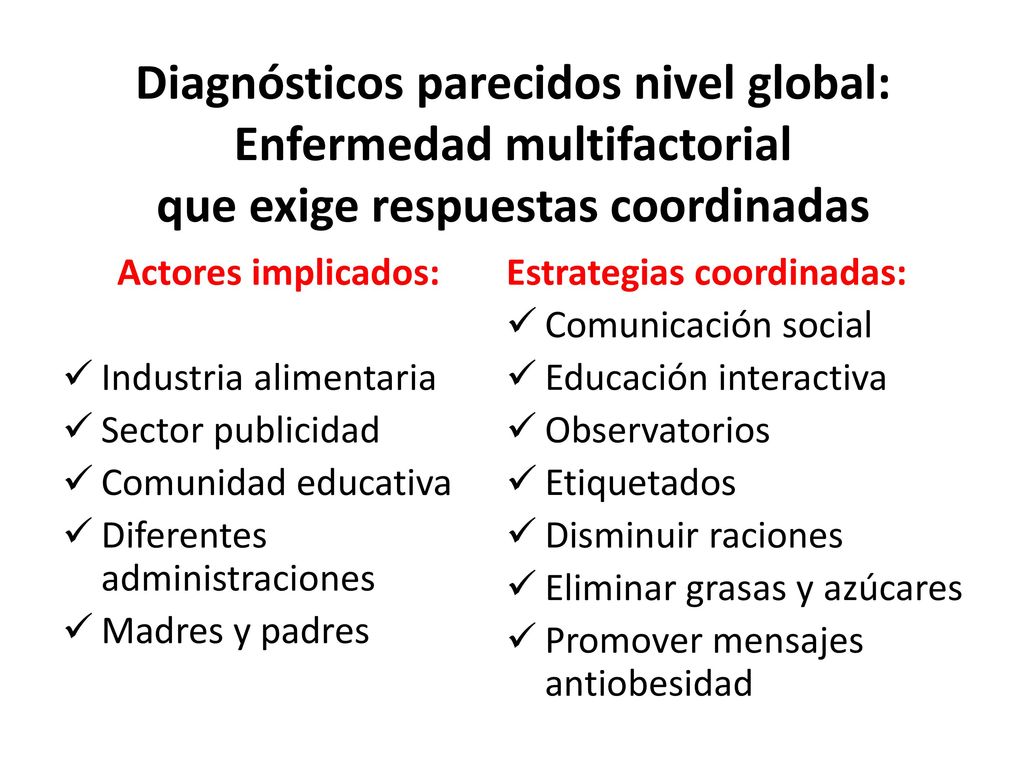 Diagnósticos parecidos nivel global: Enfermedad multifactorial que exige respuestas coordinadas