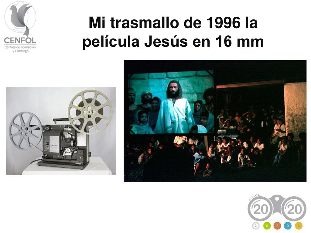 Mi trasmallo de 1996 la película Jesús en 16 mm