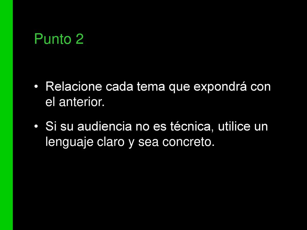 Punto 2 Relacione cada tema que expondrá con el anterior.