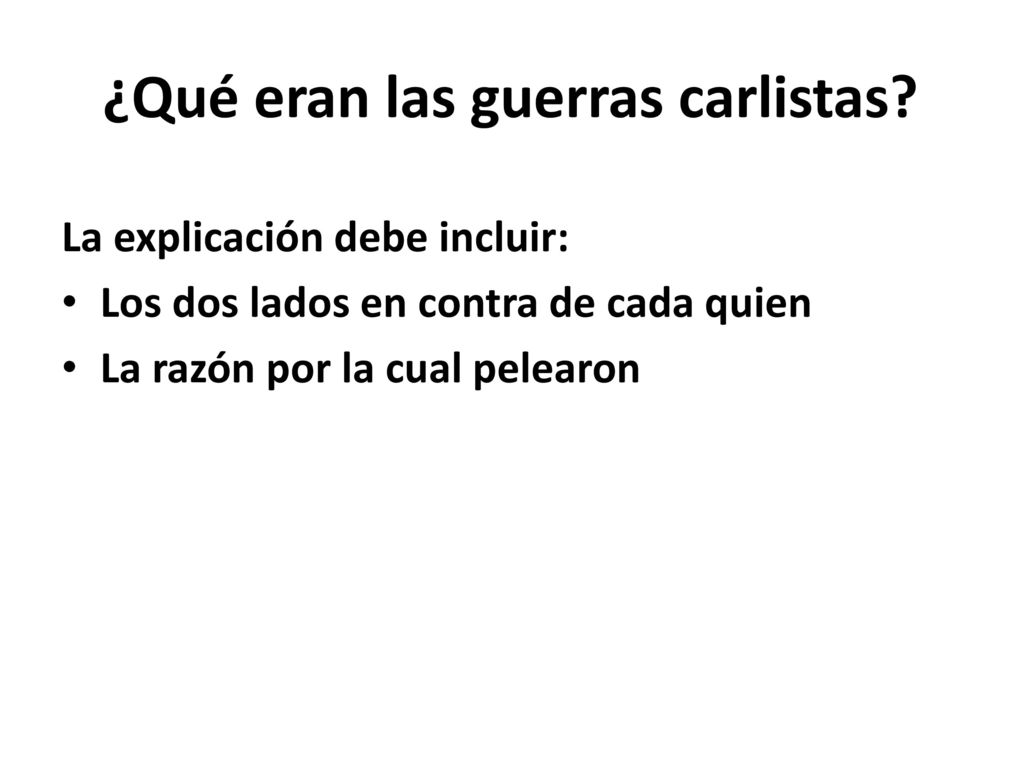¿Qué eran las guerras carlistas