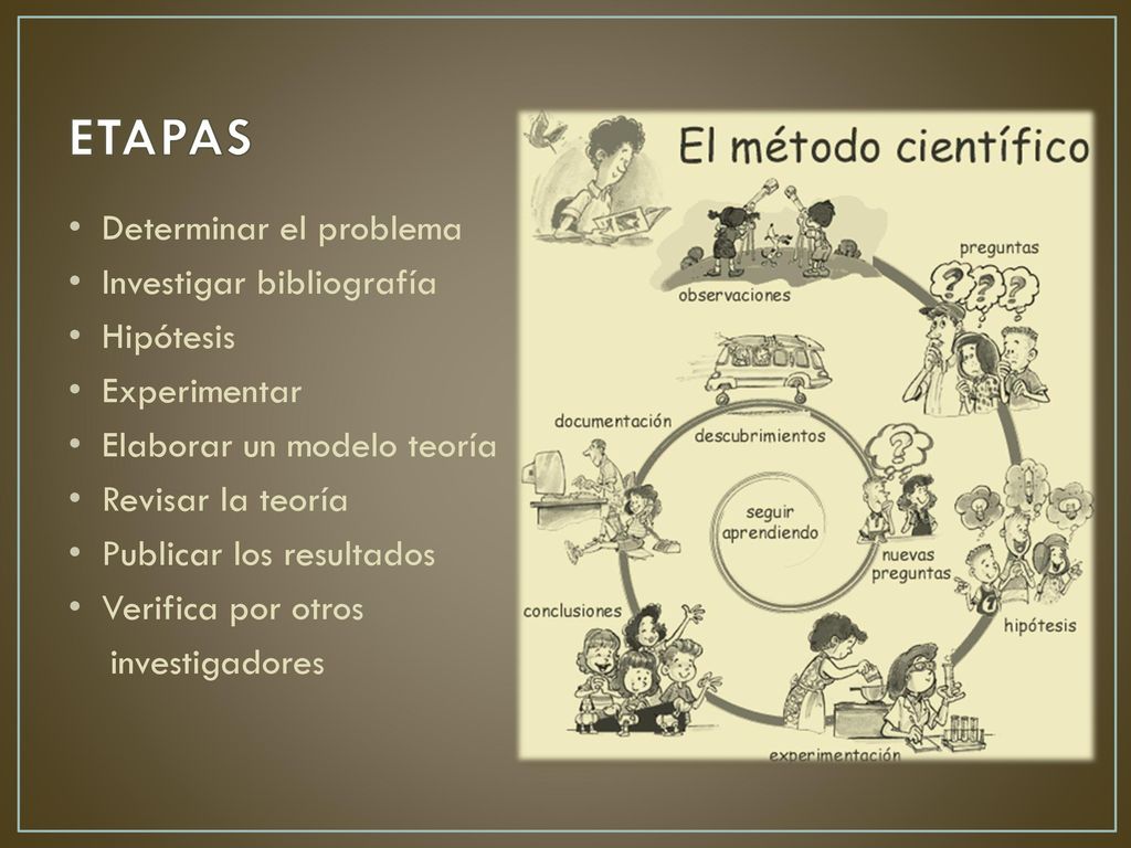 ETAPAS Determinar el problema Investigar bibliografía Hipótesis