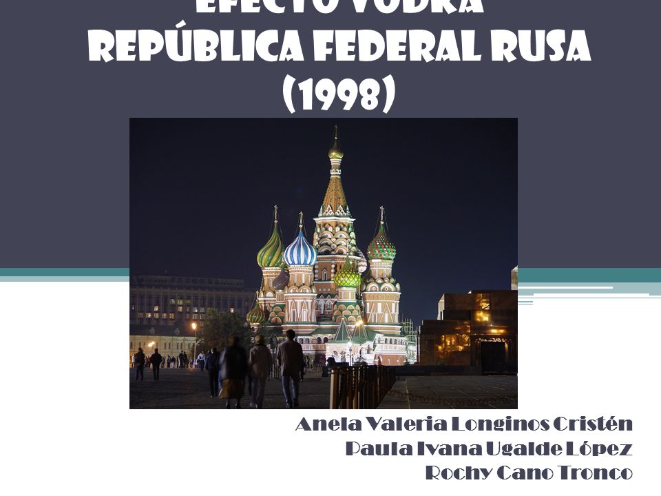 EFECTO VODKA República Federal Rusa (1998)