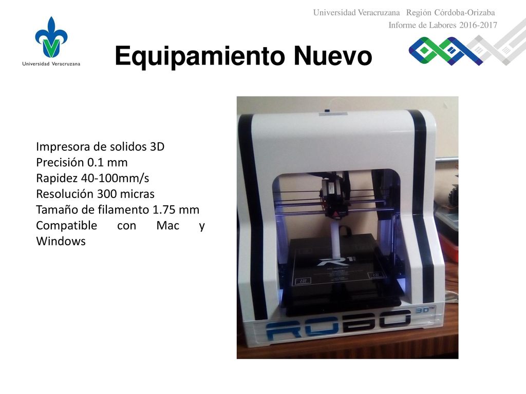 Equipamiento Nuevo Impresora de solidos 3D Precisión 0.1 mm