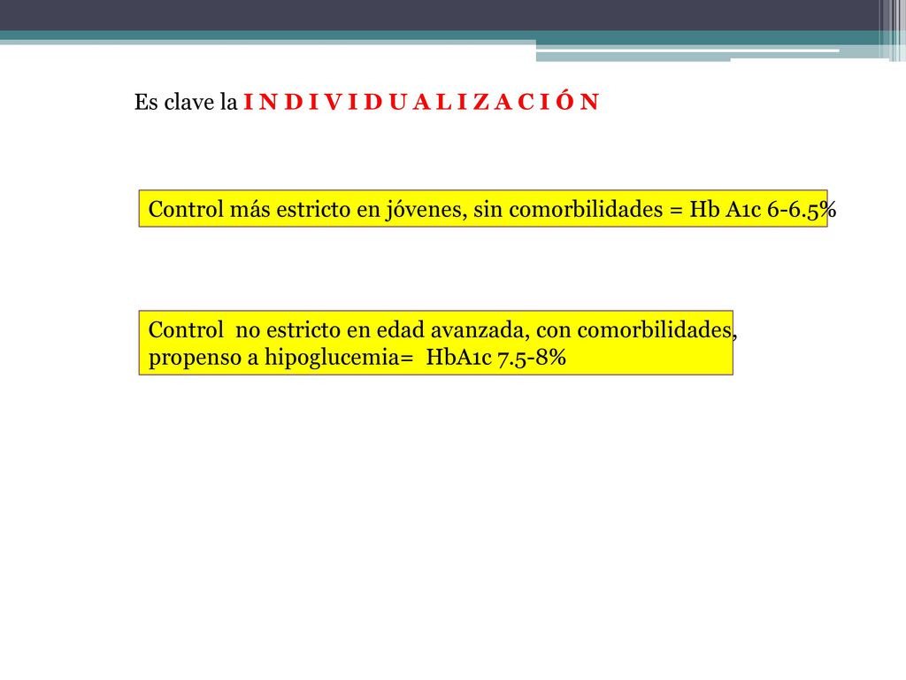 Es clave la I N D I V I D U A L I Z A C I Ó N