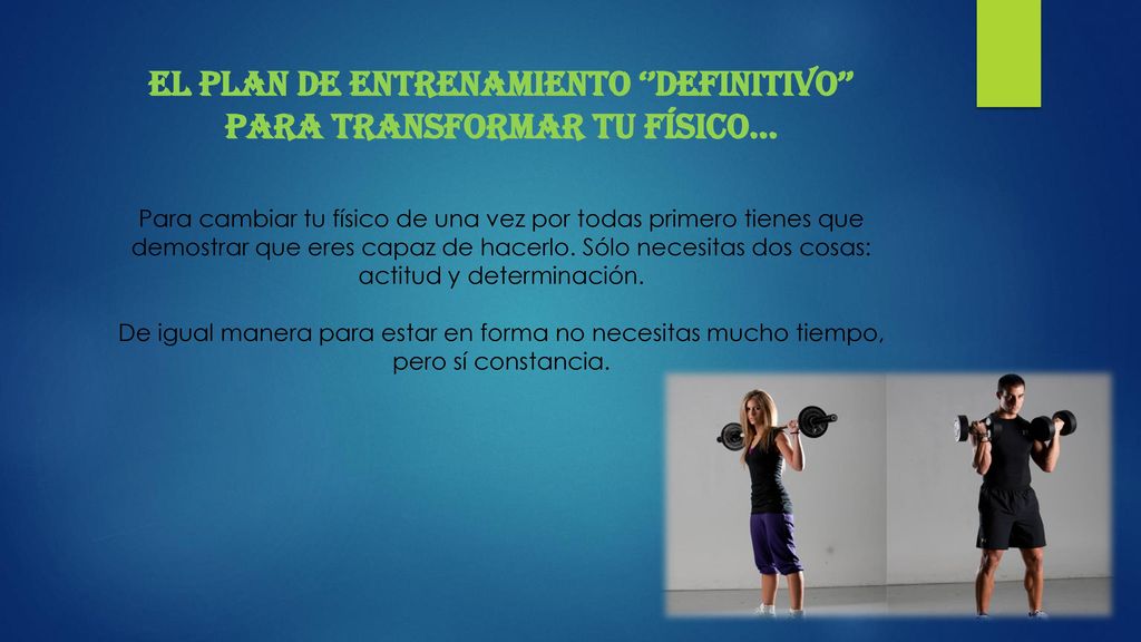 El plan de entrenamiento ‘’definitivo’’ para transformar tu físico…