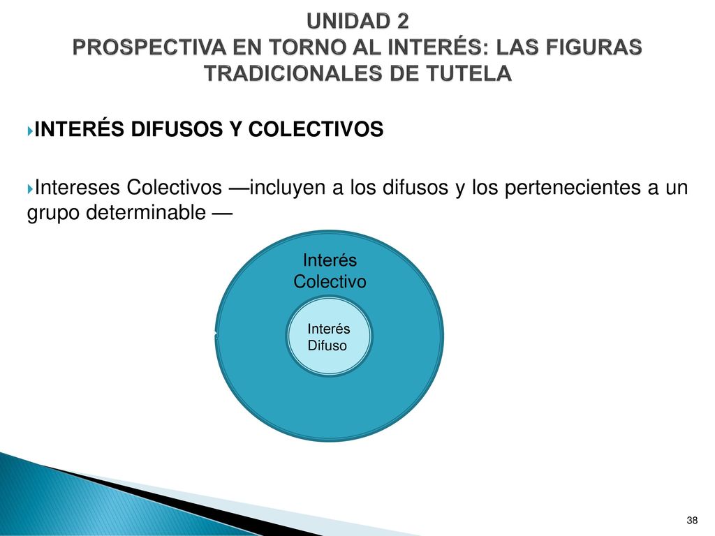 UNIDAD 2 PROSPECTIVA EN TORNO AL INTERÉS: LAS FIGURAS TRADICIONALES DE TUTELA