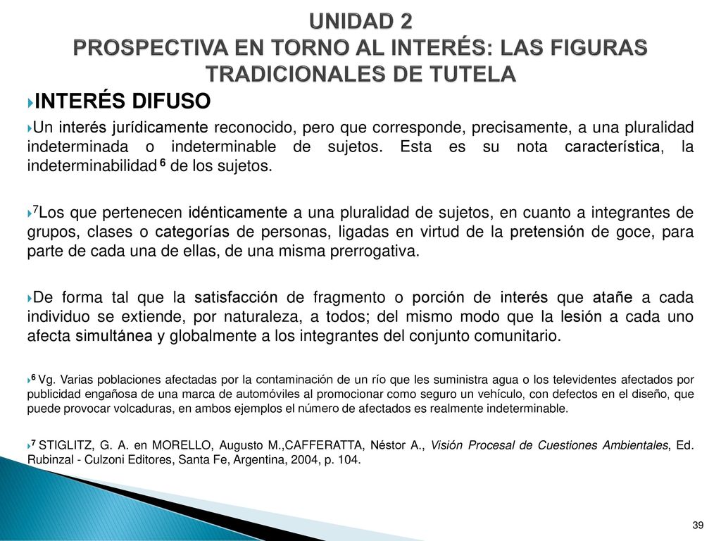 UNIDAD 2 PROSPECTIVA EN TORNO AL INTERÉS: LAS FIGURAS TRADICIONALES DE TUTELA