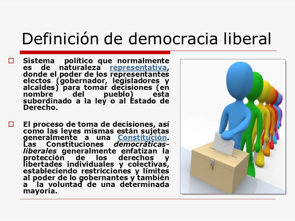 Definición de democracia liberal