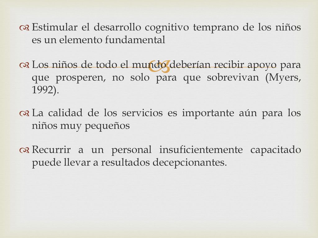 Estimular el desarrollo cognitivo temprano de los niños es un elemento fundamental
