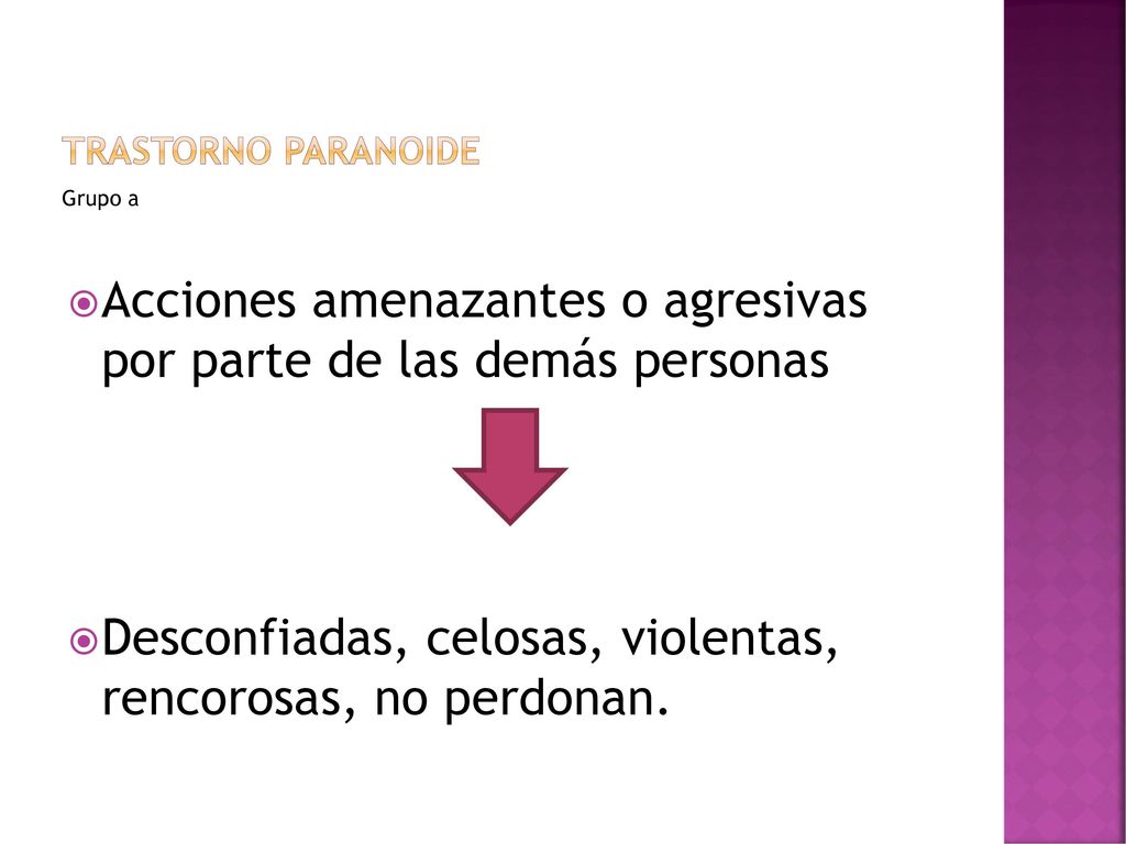 Acciones amenazantes o agresivas por parte de las demás personas