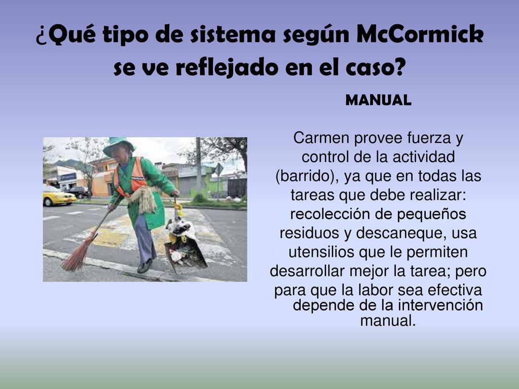 ¿Qué tipo de sistema según McCormick se ve reflejado en el caso