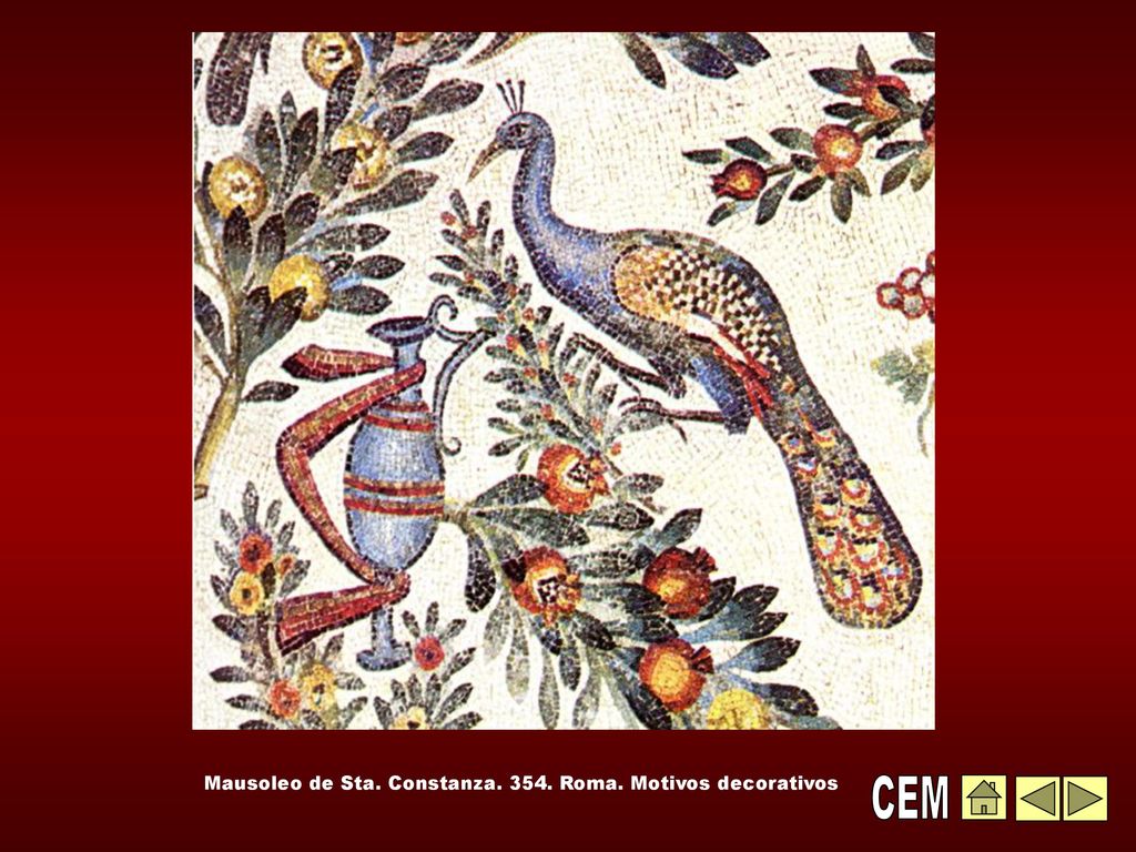 Mausoleo de Sta. Constanza Roma. Motivos decorativos