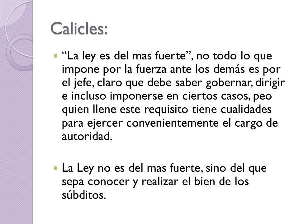 Calicles: