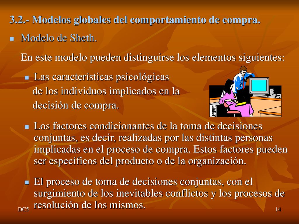 3.2.- Modelos globales del comportamiento de compra. Modelo de Sheth.