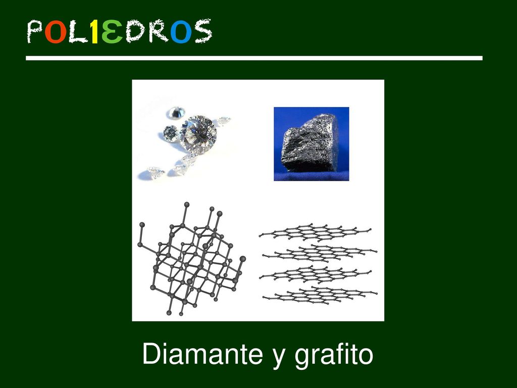 El diamante y el grafito tienen la misma composición química, pero se diferencian en cómo tienen colocados los átomos. (si no saben lo que es un átomo, explicar que si dividimos algo en cachitos cada vez más pequeños llegamos a tener un átomo).