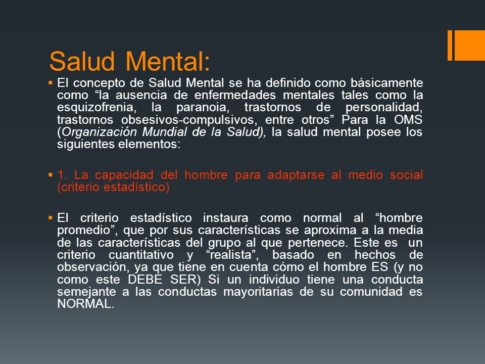 Salud Mental:
