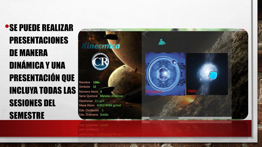 Se puede realizar presentaciones de manera dinámica y una presentación que incluya todas las sesiones del semestre